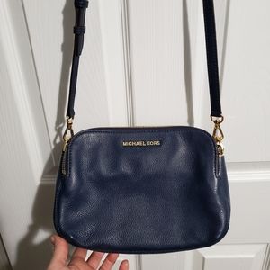 Michael Kors blue crossbody bag